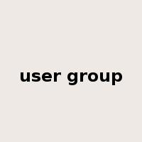 user group是什么意思