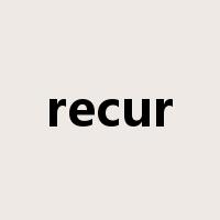 recur是什么意思