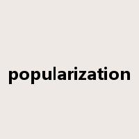 popularization是什么意思