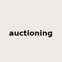 auctioning是什么意思