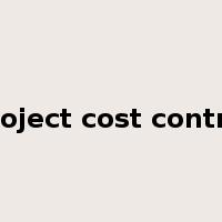 project cost control是什么意思