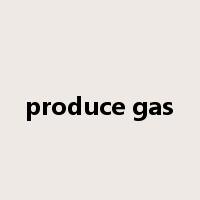 produce gas是什么意思