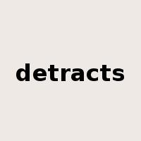detracts是什么意思