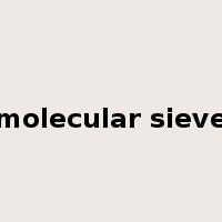 molecular sieve是什么意思