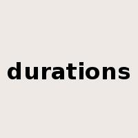 durations是什么意思
