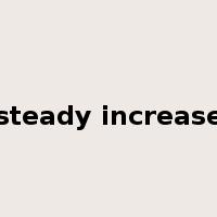 steady increase是什么意思