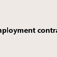 employment contract是什么意思