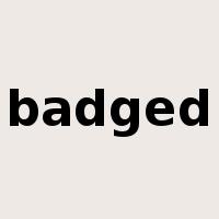 badged是什么意思