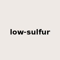 low-sulfur是什么意思