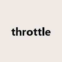 throttle是什么意思
