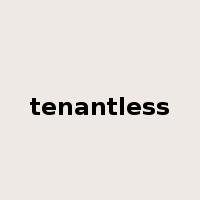 tenantless是什么意思