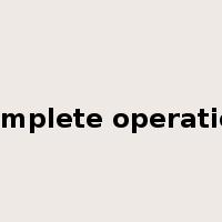 complete operation是什么意思