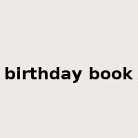 birthday book是什么意思