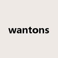 wantons是什么意思