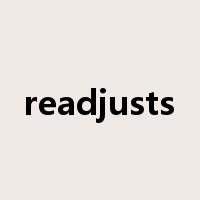 readjusts是什么意思