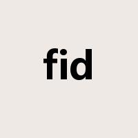 fid是什么意思