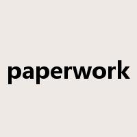 paperwork是什么意思
