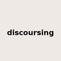 discoursing是什么意思