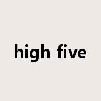 high five是什么意思