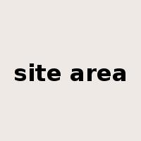 site area是什么意思