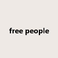 free people是什么意思