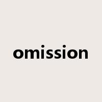 omission是什么意思