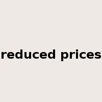 reduced prices是什么意思