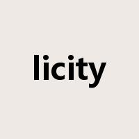 licity是什么意思