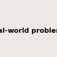 real-world problems是什么意思