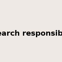 research responsibility是什么意思