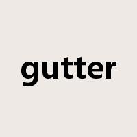 gutter是什么意思