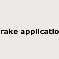 brake application是什么意思