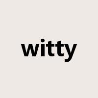 witty是什么意思