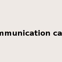 communication cable是什么意思