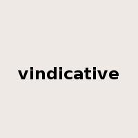 vindicative是什么意思