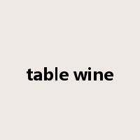 table wine是什么意思
