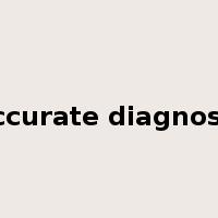 accurate diagnosis是什么意思