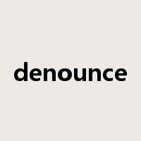 denounce是什么意思
