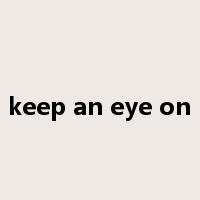 keep an eye on是什么意思