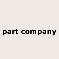 part company是什么意思