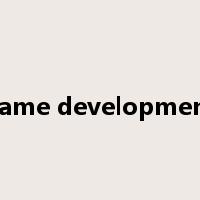 game development是什么意思