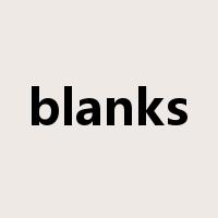 blanks是什么意思