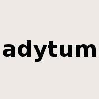 adytum是什么意思