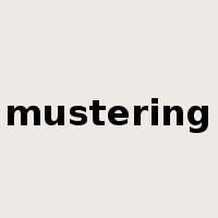 mustering是什么意思