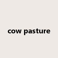 cow pasture是什么意思