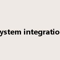 system integration是什么意思