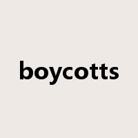 boycotts是什么意思