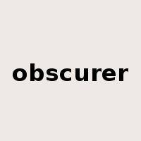 obscurer是什么意思
