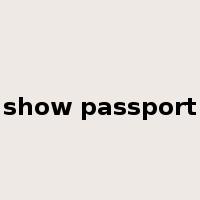 show passport是什么意思