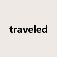 traveled是什么意思